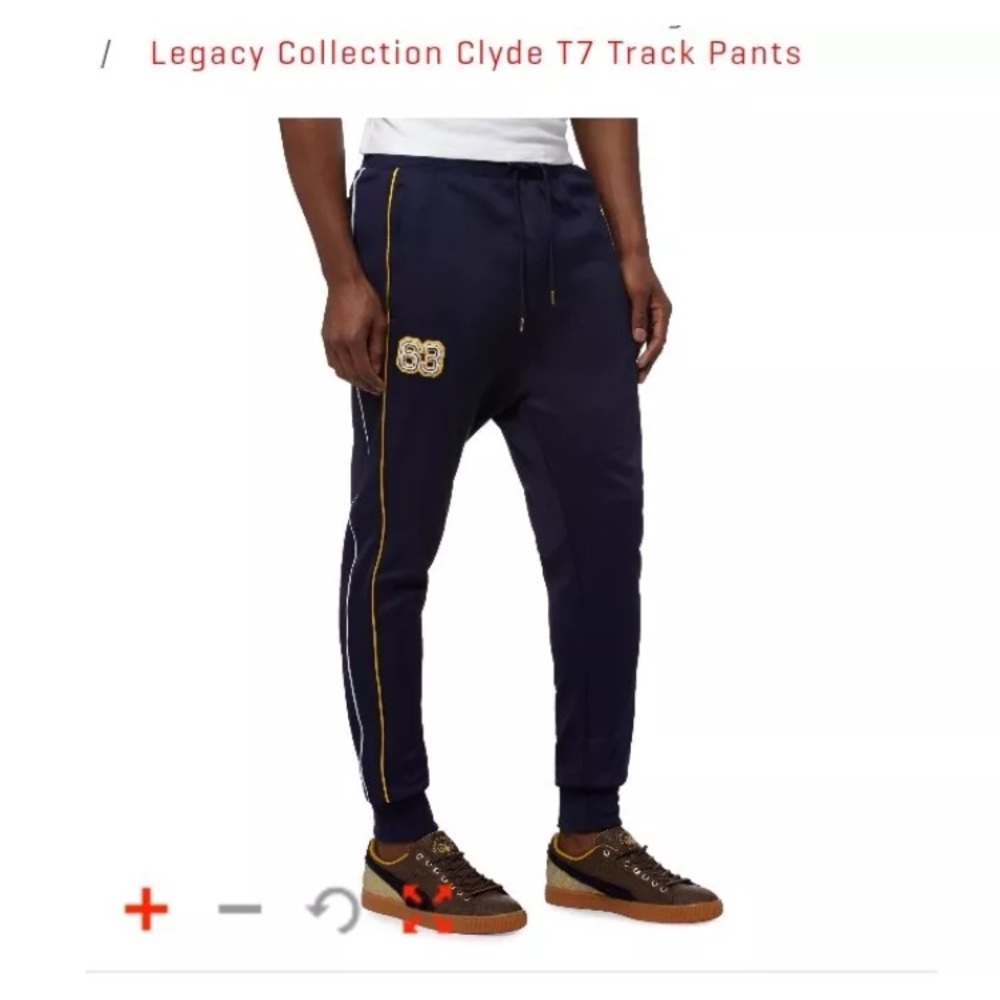 $80 PUMA LT EDITION BHM CLYDE T7 TRACK PANT JOGGER